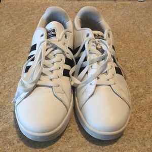 Blue and White Adidas Cloudform